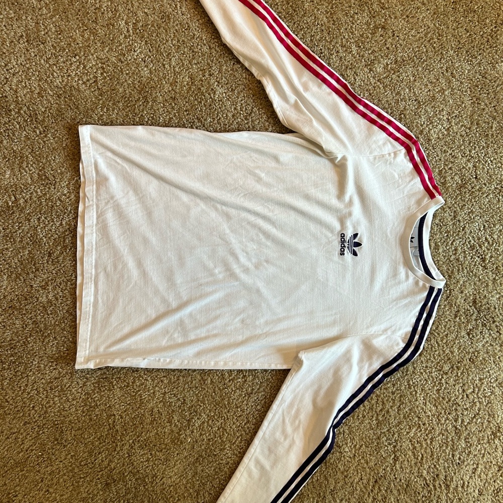 Adidas EC3671 White/Pink/Purple long sleeve - Picture 2 of 2
